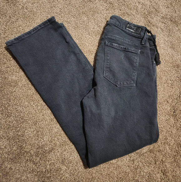 Rta Jeans Size 26 Women's Black Distressed Straight Leg Jeans - Picture 12 of 16